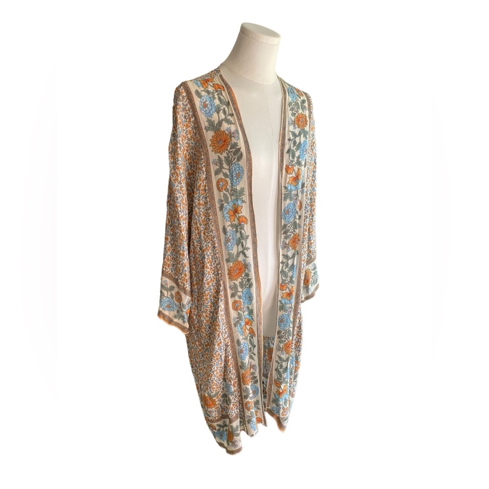 ***SOLD***SHEIN Kimono Open Summer Boho Floral Cardigan Size Medium